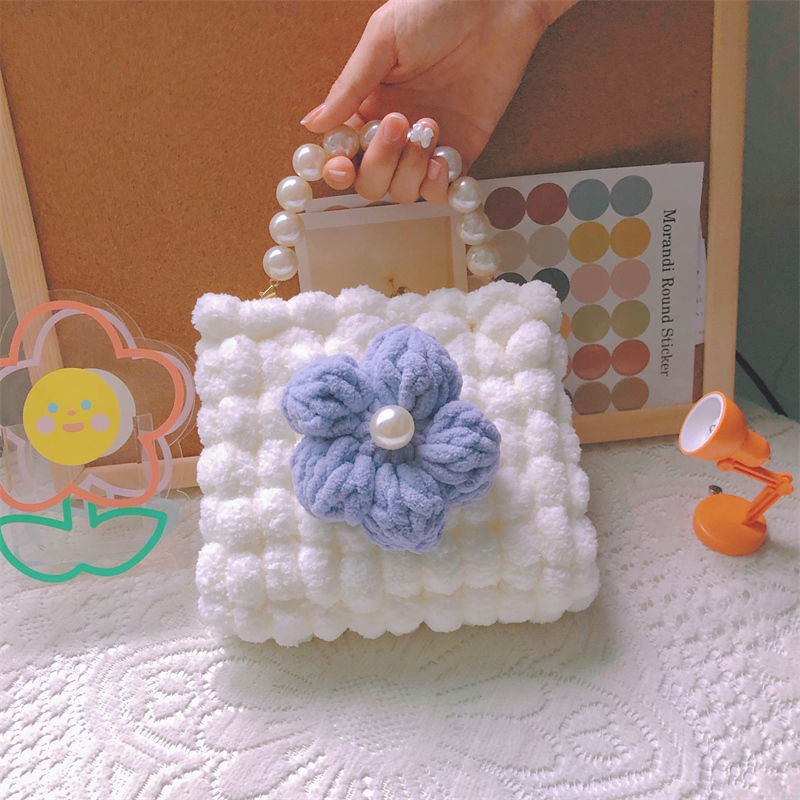 puff flower ball handbag DIY kit