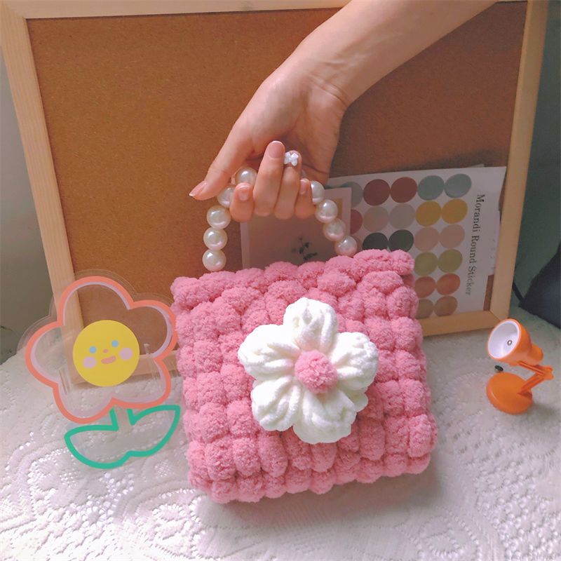 puff flower ball handbag DIY kit