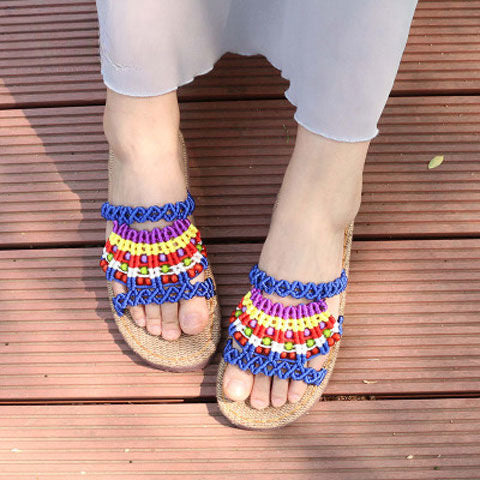 Chinese knot thread stlye sandals 02