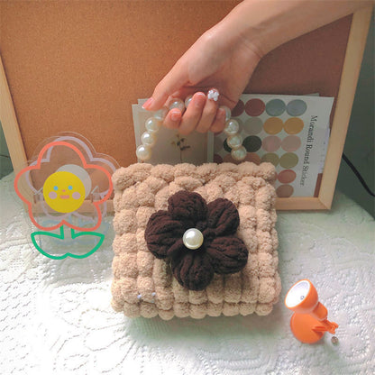 puff flower  ball handbag  DIY kit
