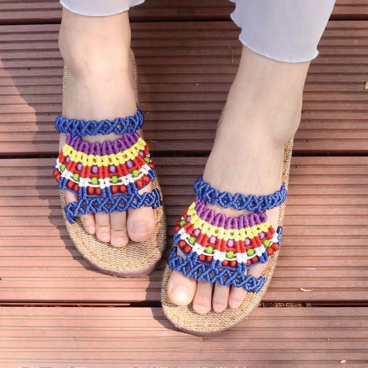 Chinese knot thread stlye sandals 02