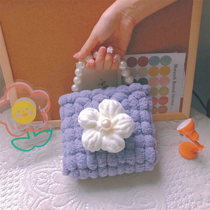 puff flower  ball handbag  DIY kit