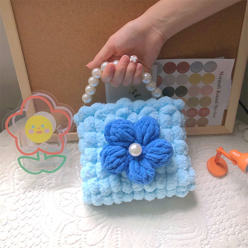 puff flower  ball handbag  DIY kit