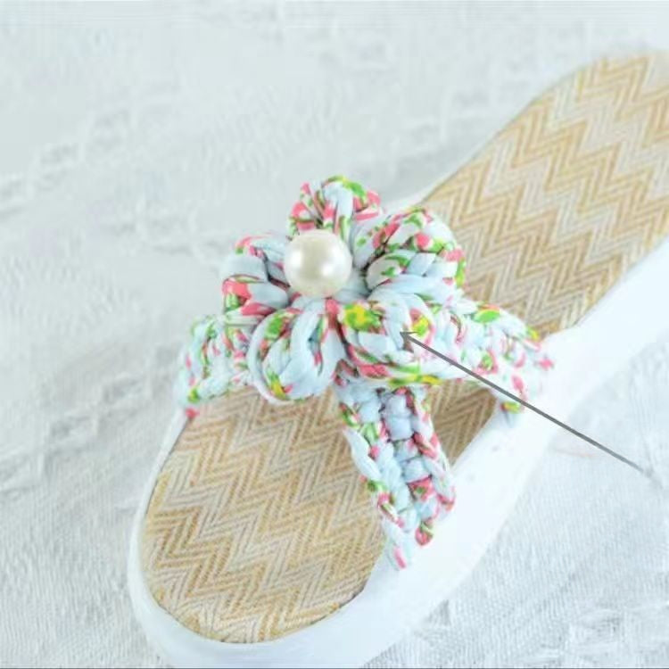 Linen sandals handmade slippers summer cool slippers