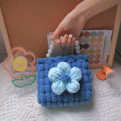 puff flower  ball handbag  DIY kit
