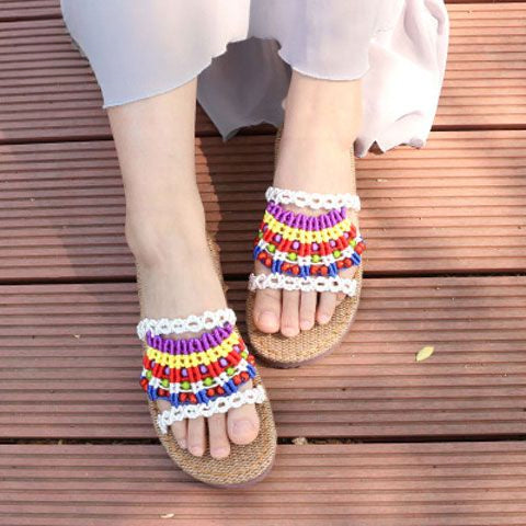 Chinese knot thread stlye sandals 02
